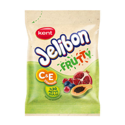 Kent Jelibon Frutty C&E Vitaminli 80gr nin resmi