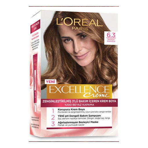 L'Oreal Excellence Creme Saç Boyası 6.30 Badem Kahvesi nin resmi