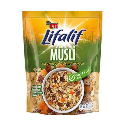 Eti Lifalif Kuru Meyveli & Fındıklı Müsli 350 Gr nin resmi