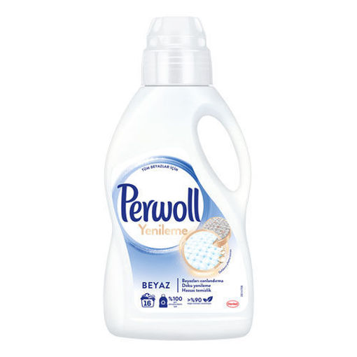 Perwoll Sıvı Çamaşır Deterjanı 1L Beyaz Yenileme nin resmi