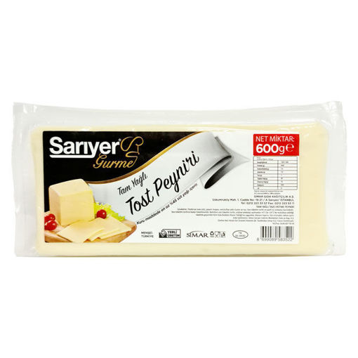 Sarıyer Gurme Taze Kaşar Peyniri 600 Gr nin resmi