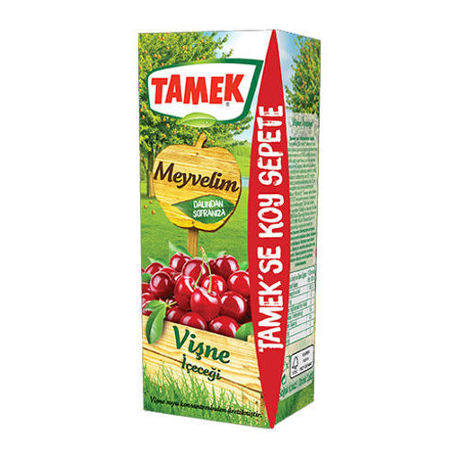 Tamek Meyvelim Meyve Suyu Vişne 200ml nin resmi