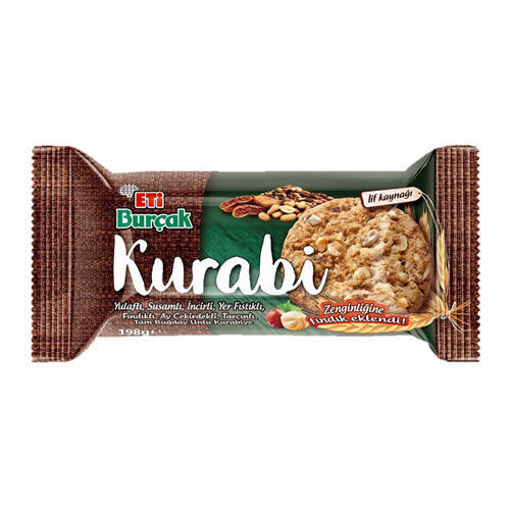 Eti Burçak Kurabiye Yulaflı Fındıklı Kurabiye 198 Gr nin resmi