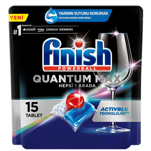 Finish Quantum Max 15 Kapsül Bulaşık Makinesi Deterjanı nin resmi