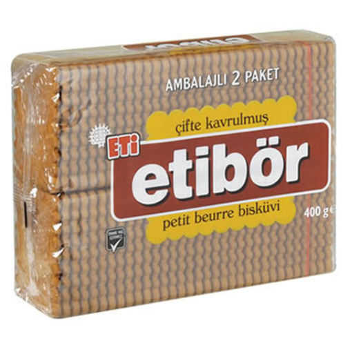 Eti Etibör Bisküvi Çifte Kavrulmuş 400 Gr nin resmi