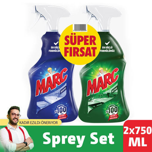 Marc Banyo Sprey 750 Ml + Marc Mutfak Sprey 750 Ml nin resmi