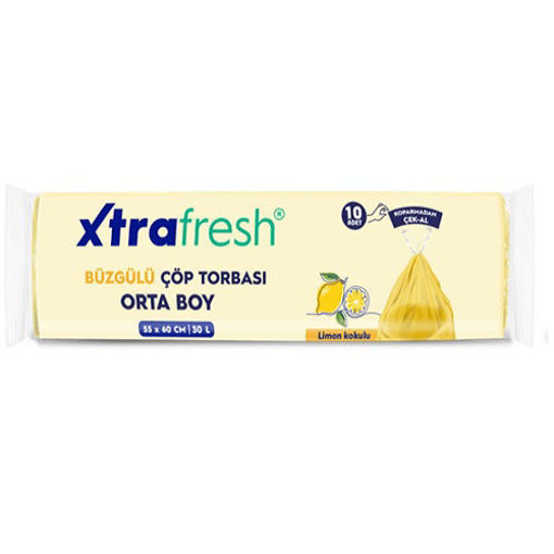 Xtrafresh Çöp Torbası Orta Boy Limonlu 10'lu nin resmi