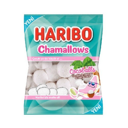Haribo Chamallows Cocoballs 62Gr nin resmi
