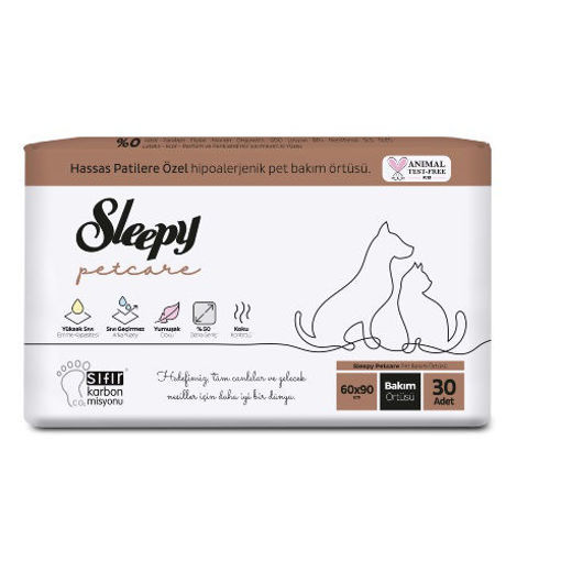 Sleepy Petcare Pet Bakım Örtüsü 60x90 cm 30 Adet nin resmi