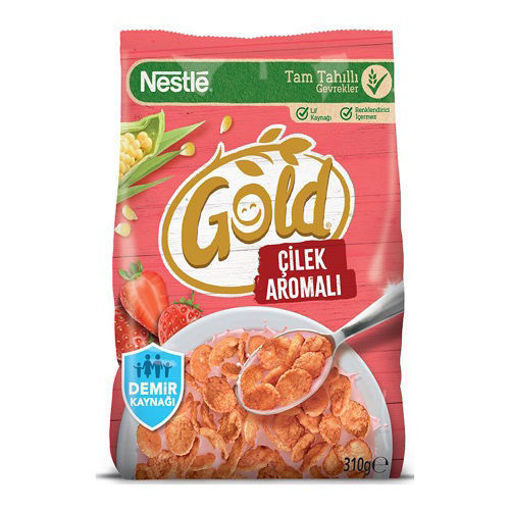 Nestle Gold Corn Flakes Çilekli 310 Gr nin resmi