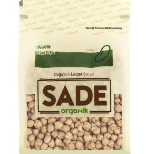 Sade Organik Nohut 1000gr nin resmi