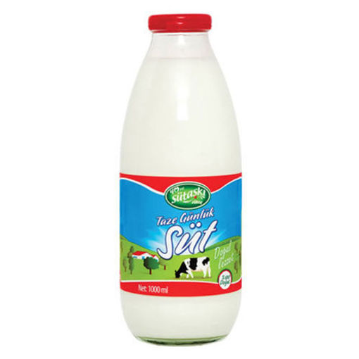 Sütaş Cam Şişe Günlük Süt 1lt nin resmi