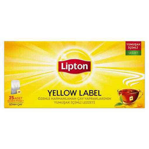 Lipton Bardak Poşet Çay Yellow Label 25'Li 50 Gr nin resmi
