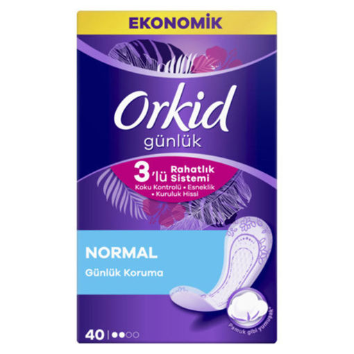 Orkid Günlük Ped Normal Ekonomik Paket 40 Ped nin resmi