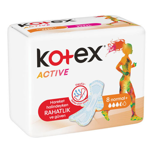 Kotex Active Tekli Normal 8li nin resmi