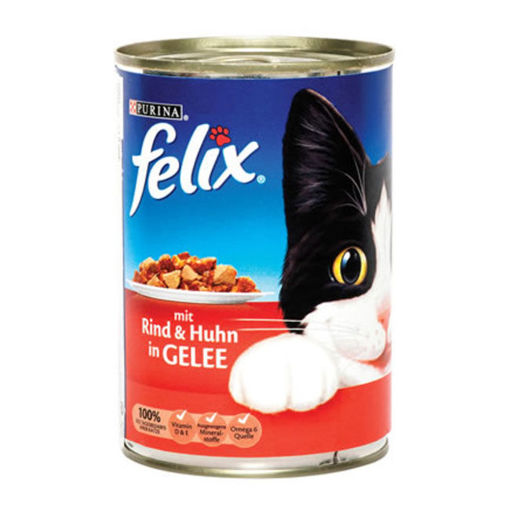 Felix Konserve Sığır Etli Kedi Maması 400 Gr nin resmi