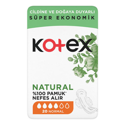 Kotex Naturel Ultra Süper Eko Paket Normal 20 Li nin resmi