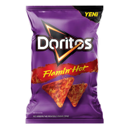 Doritos Flamiin Hot 102Gr nin resmi