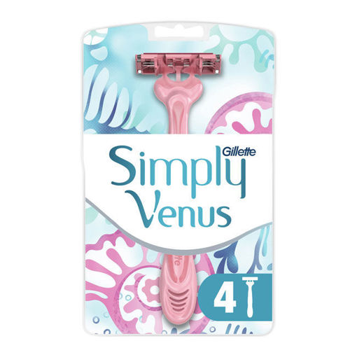 Gillette Venüs 3 Simply Poşet 4'lü Tıraş Bıçağı nin resmi