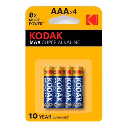 Kodak Max Alkalin İnce Pil Aaa 4'lü nin resmi