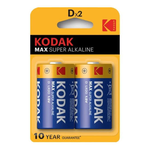 Kodak Max Alkalin Büyük Pil 2 Adet nin resmi