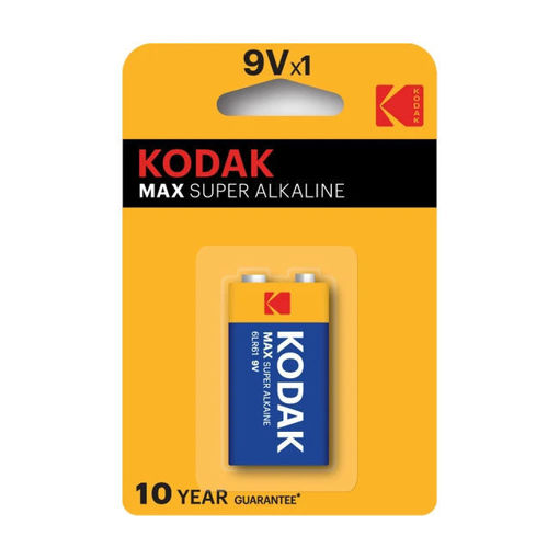 Kodak Max Alkalin 9 Volt Pil nin resmi