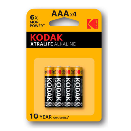 Kodak Xtralife Alkalin İnce Pil Blister Aaa 4'Lü nin resmi