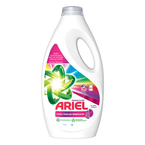 Ariel 29 Yıkama Sıvı Çamaşır Deterjanı Parklak Renkler nin resmi