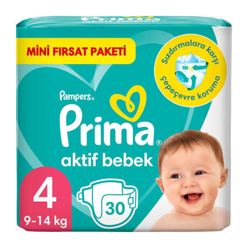 Prima Bebek Bezi Aktif Bebek Standart Paket 4 Beden 30lu nin resmi