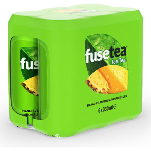 Fuse Tea Soğuk Çay Mango Ananas Aromalı İçecek Kutu 6X330 Ml nin resmi