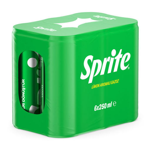 Sprite Limon Aromalı Gazoz Kutu 6X250 Ml nin resmi