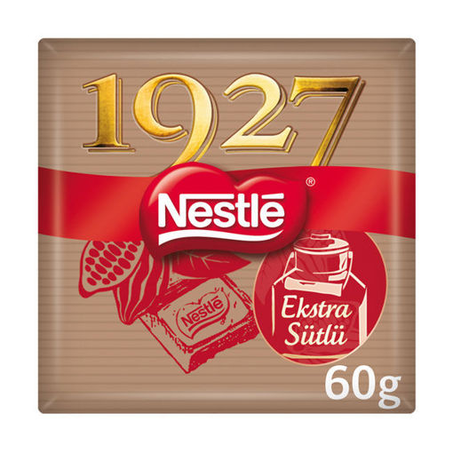 Nestle 1927 Bol Sütlü Kare Çikolata 60 Gr nin resmi