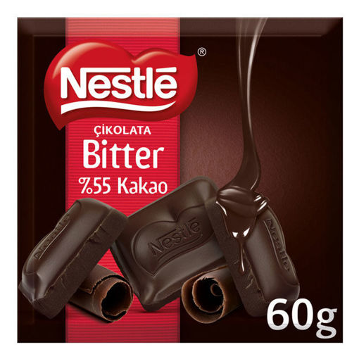 Nestle Classic Bitter Kare Çikolata 60 Gr nin resmi