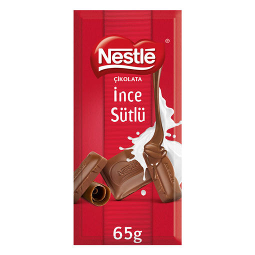 Nestle Classic Bol Sütlü Dikdörtgen Çikolata 65Gr nin resmi