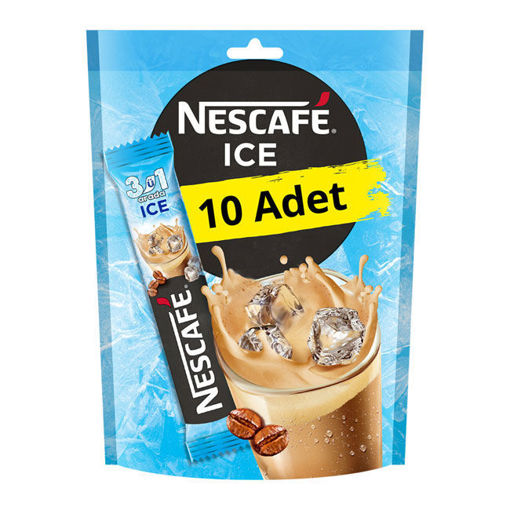 Nescafe 3ü1 Arada Ice 10 lu Paket nin resmi