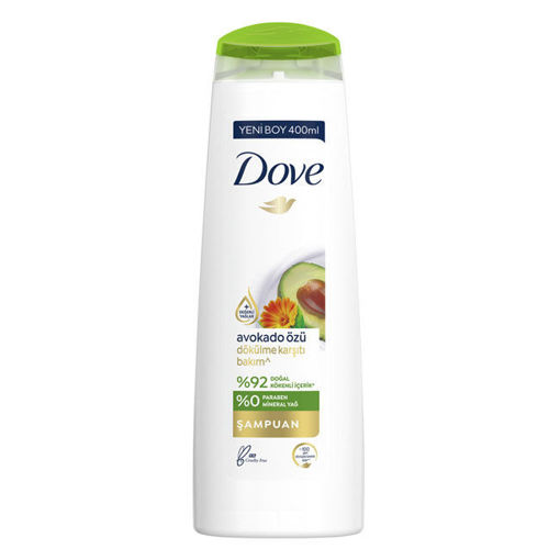 Dove Şampuan Avokado Özü Dökülme Karşıtı Bakım 400 ml nin resmi
