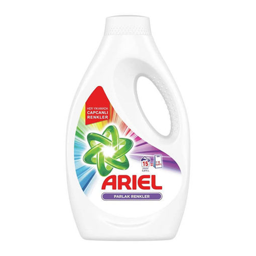 Ariel 15 Yıkama Sıvı Çamaşır Deterjanı Parlak Renkler nin resmi