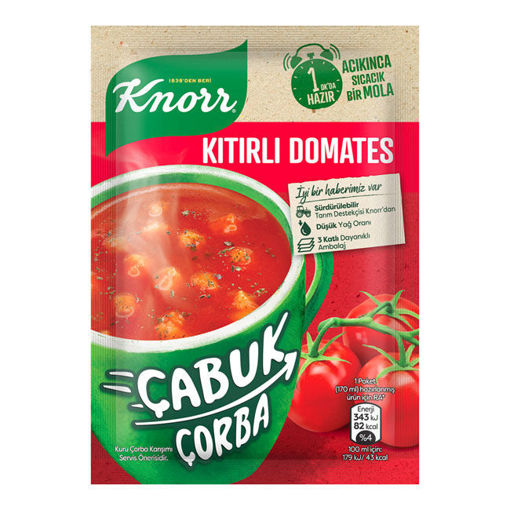 Knorr Çabuk Çorba Acılı Domates 22gr nin resmi