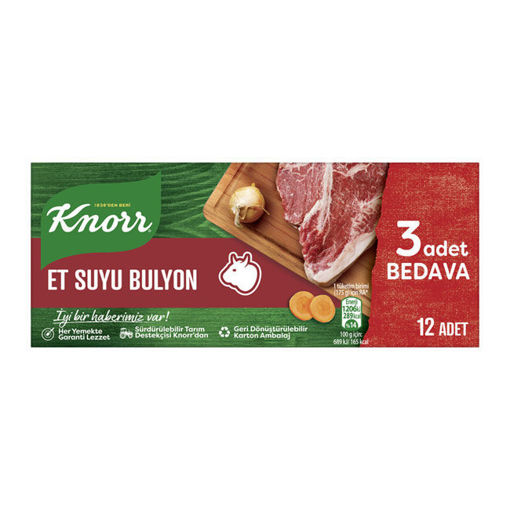 Knorr Et Suyu Bulyon 12'li 120 Gr nin resmi