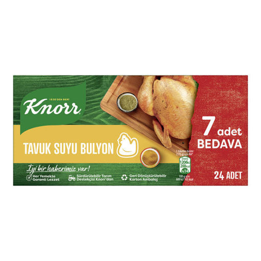 Knorr Tavuk Suyu Bulyon 24'lü 240 Gr nin resmi