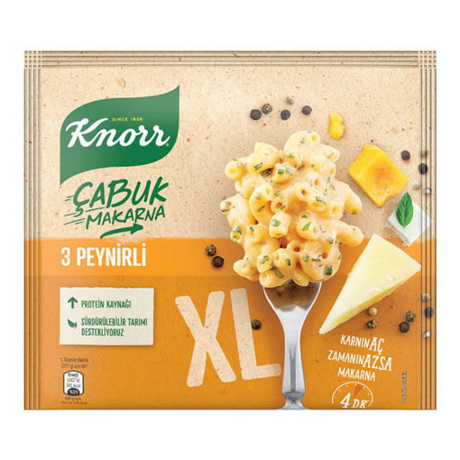 Knorr Çabuk Makarna 3 Peynirli 97gr nin resmi