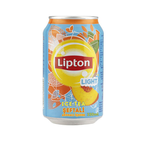 Lipton Ice Tea Şeftali Light Şekersiz Kutu 330 ml nin resmi