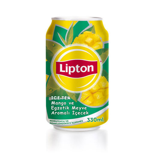 Lipton Ice Tea Mango Kutu 330 ml nin resmi