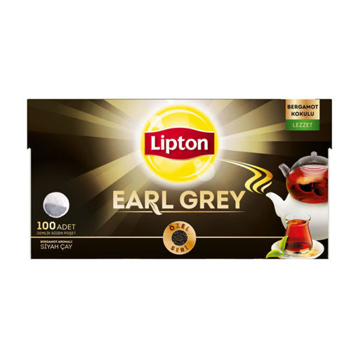 Lipton Demlik Poşet Çay Earl Grey 100'Lü 320 Gr nin resmi