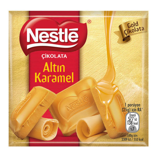 Nestle Altın Karamel Çikolata 60gr nin resmi