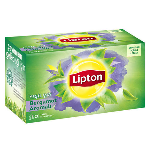 Lipton Bergamot Aromalı Yeşil Çay 30 G 20'li nin resmi