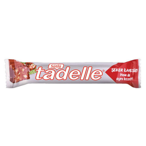 Tadelle Fındık Dolgulu Şekersiz Çikolata 20 gr nin resmi