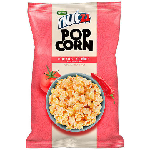 Peyman Nutzz Popcorn Acı Biber Domates 85gr nin resmi