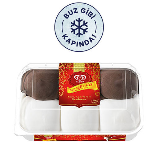 Algida Maraş Usulü Sade Çikolata Dondurma 500 Ml nin resmi