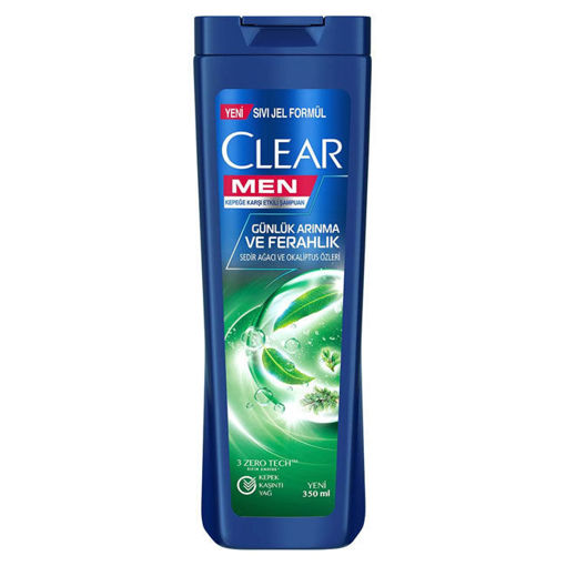 Clear Men Günlük Arınma ve Ferahlık Kepeğe Karşı Etkili Şampuan 350 ml nin resmi